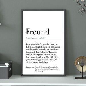 Personalized Friendship Poster: Names & Quotes - Birthday Gift - Home Decor Wall Art - Perfect for friends