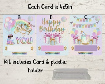 Birthday Card | Birthday Money Holder | Birthday Money Card | Birthday Card for Her