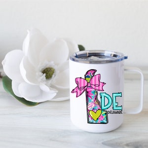 Delaware State Mug, Moving to Delaware Gift, Moving to Delaware Gift, Co-worker Relocation Present, Delaware Is Calling