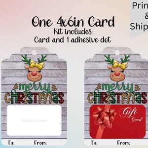 Christmas Gift Card Holder | Stocking Stuffer | Christmas Gift | Gift Card holder Christmas Card