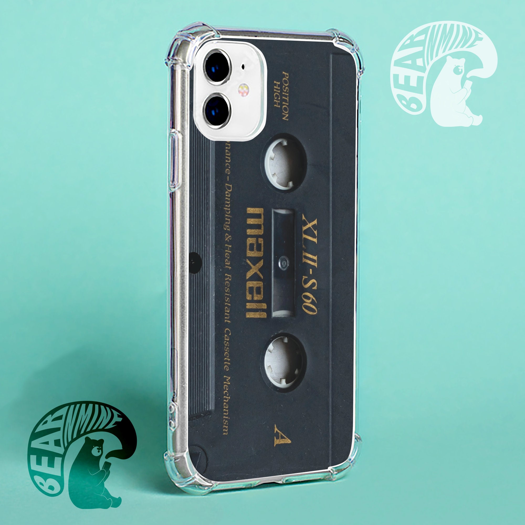 Classic Maxell Cassette Tape Retro Audio Vintage Phone Cases iPhone 13 12  11 XR XS Max 8 7 6 Pro Plus Mini /samsung S21 S22 Plus Ultra/ Note 
