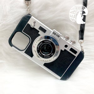 3D Emily In Paris Retro Vintage Camera DS-100 Phone Cases iPhone 15 14 13 12 11 XR XS Max 8 Pro Plus Mini /Samsung S21 S22 Plus Ultra/ Note