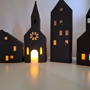 Halloween Shadow House Set, House Lanterns, Haunting Decorations, Halloween Decorations