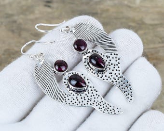 Orecchini Donna In Argento 925 Con Labradorite Naturale 2.3 Carati | Iridescenze Blu-Verdi | Gioiello Ipoallergenico Unique Gems