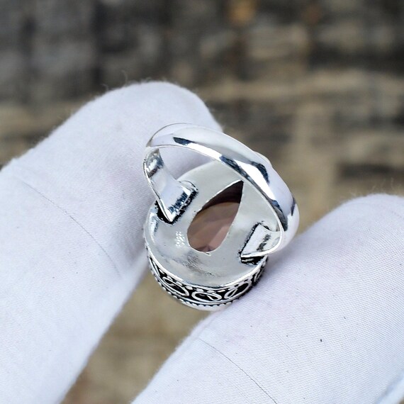 ピンク クンツァイト シルバー リング 925 スターリングシルバー