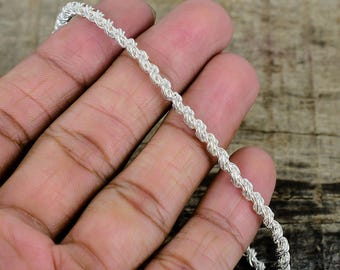 Twisted Rope Chain Bracelet | Elegant Braided Design Link Classic