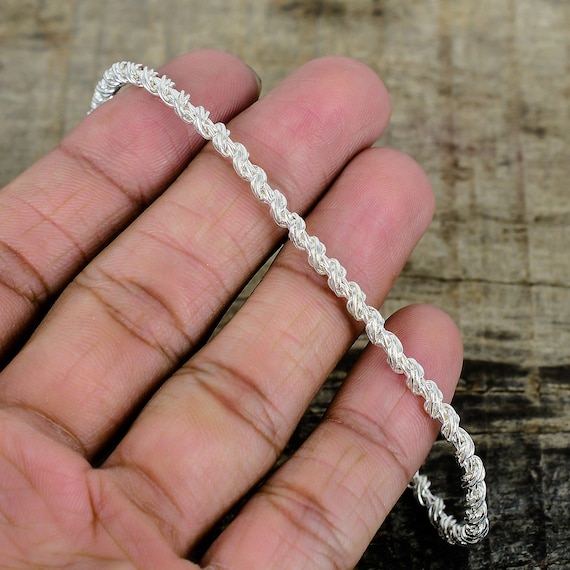 Twisted Rope Chain Bracelet | Elegant Braided Design Link Classic