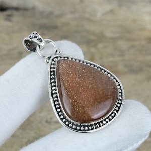 Einzigartiger Pfirsich Mondstein Anhänger, Massiv 925 Sterling Silber Schmuck, Handgemachter Anhänger für Frau, Designer Anhänger Geschenk Für Die Beste Freundin