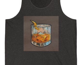 Whiskey on the Rocks - Unisex Jersey Tank