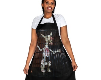 Screeching Skeleton - Apron, 5-Color Straps (AOP)