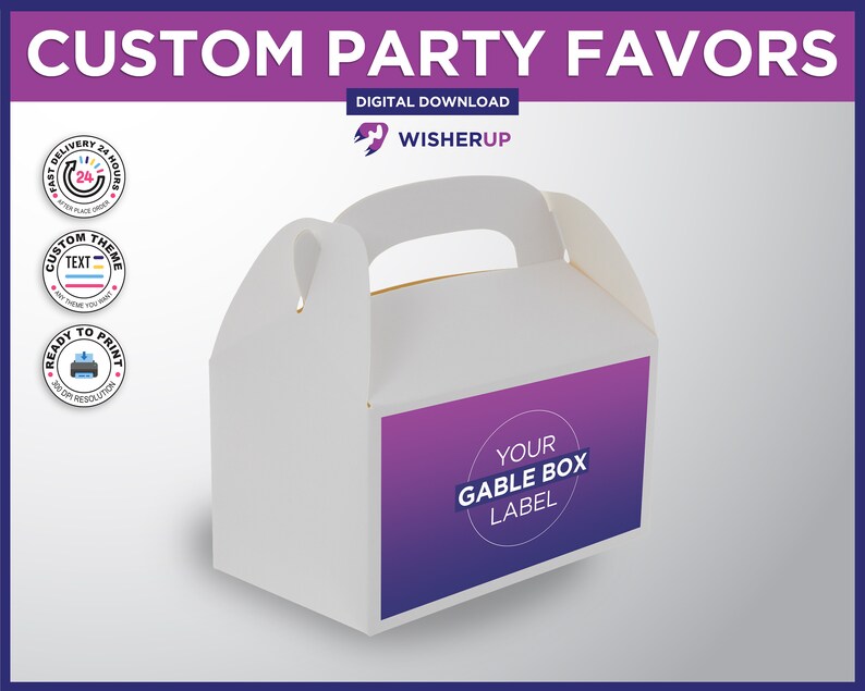 Custom Party Favors Custom Party Labels Custom Party Bundle Etsy