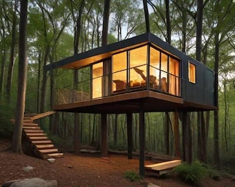 Forest Edge Modern Treehouse