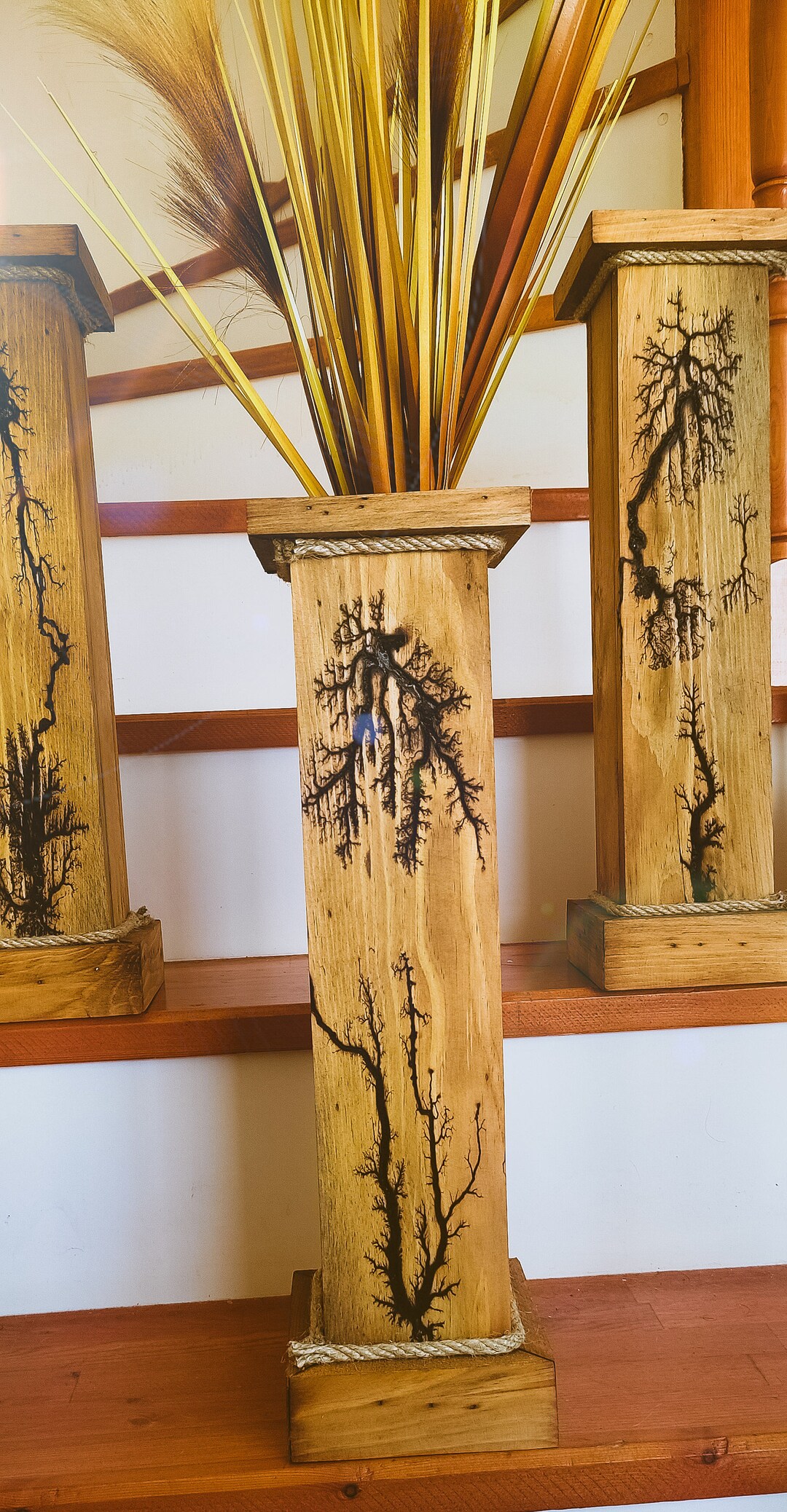 Tall Rustic Vase Minimalist Flower Vase Home Gifts Holiday Etsy UK