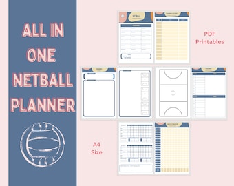 NETBALL COACHING PACK - downloadable A4 template