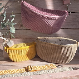 Bauchtasche / Crossbodytasche aus Cord