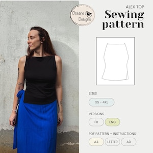 PDF Sewing pattern - Alex Top