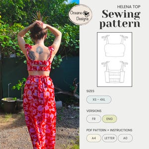PDF Sewing pattern / sewing pattern - Helena Top