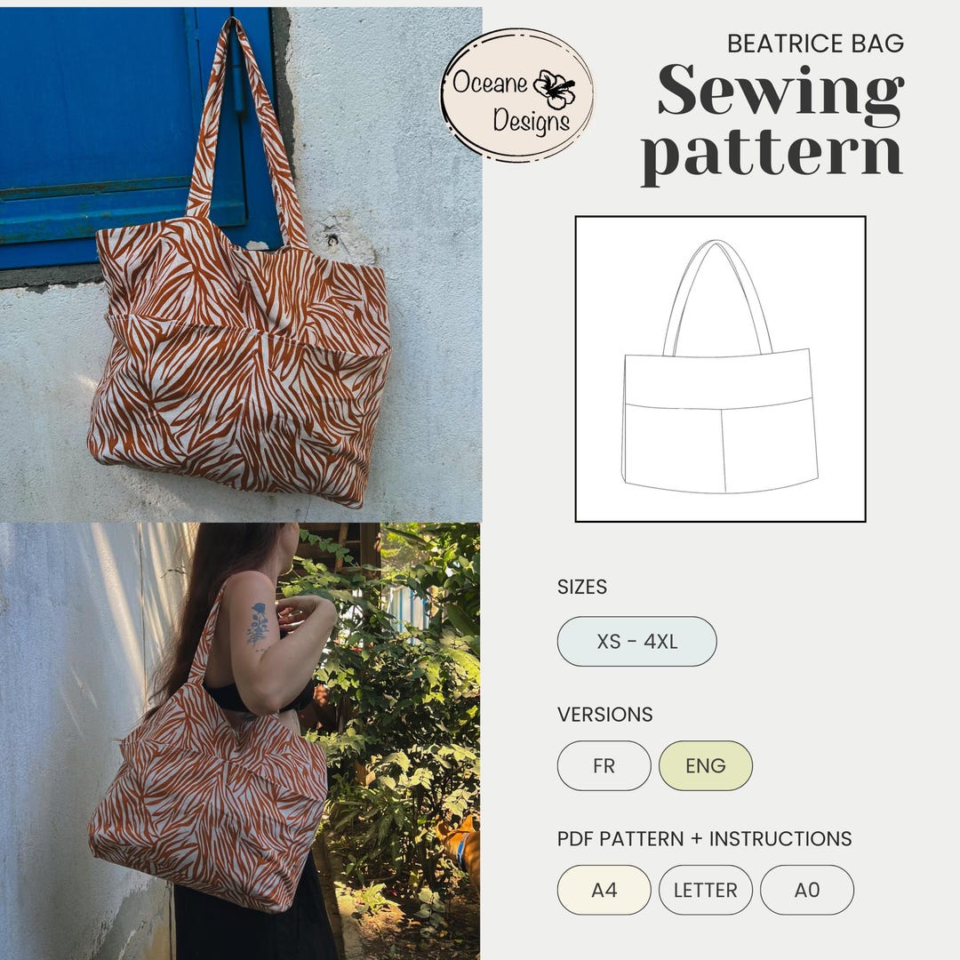 PDF Sewing Pattern / Sewing Pattern - Beatrice Bag - Etsy