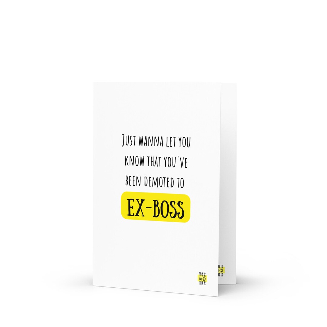 Sarcastic Quit Card Funny Resignation Card 2 Weeks Notice Etsy