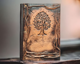 Mother Day Gifts, The Tree of Life Journal Leather notebook Writing journal Sketchbook