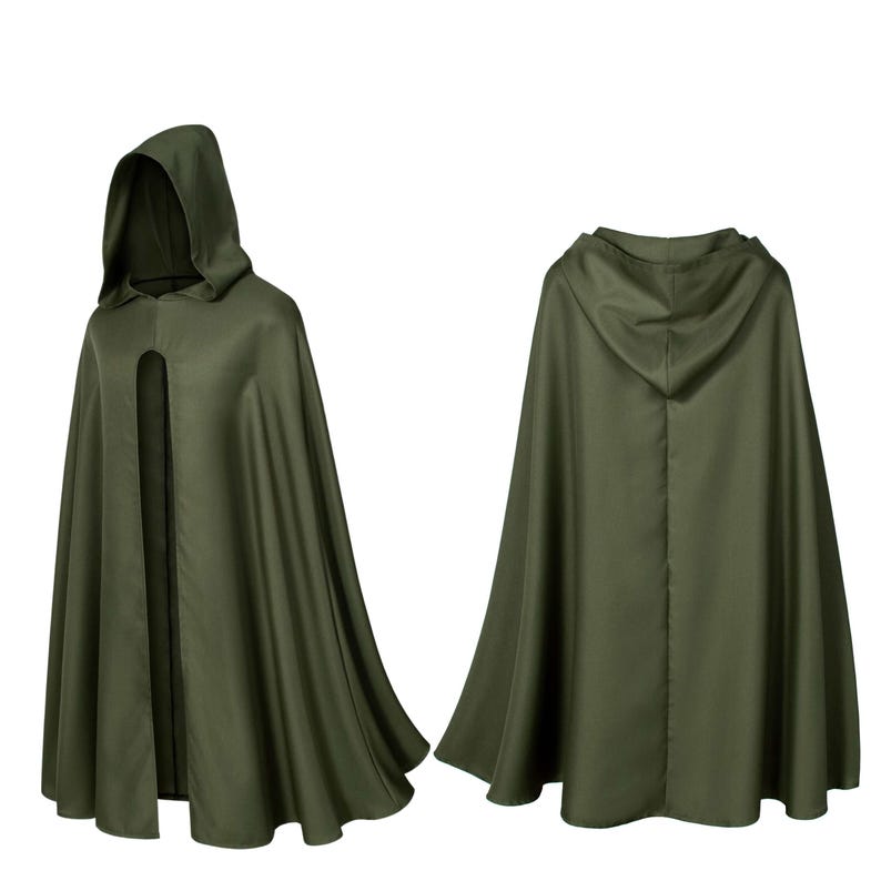 3D RDJ Doom Mask, Green Hooded Cloak Costume for Cosplay Halloween