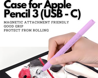 Süße personalisierte Hülle für Apple Pencil 3, schützende Stifthülle, Pencil 3-Hülle, magnetische Befestigung, schützt vor Rollin