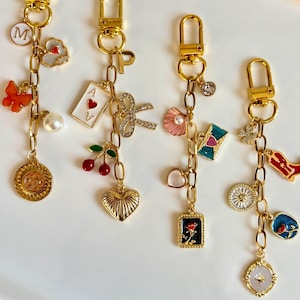 Custom Bag Charms for Purse, Build Your Own Keychain Charm, Personalized Tote Bag Accessory, Custom Initial Keychain Gift