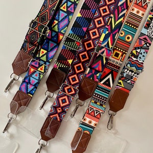 Adjustable Crossbody Phone Lanyard/ Universal Detachable Phone Strap/ Colorful Ethnic Pattern Phone Strap/ Lanyard Phone Holder/Hands Free