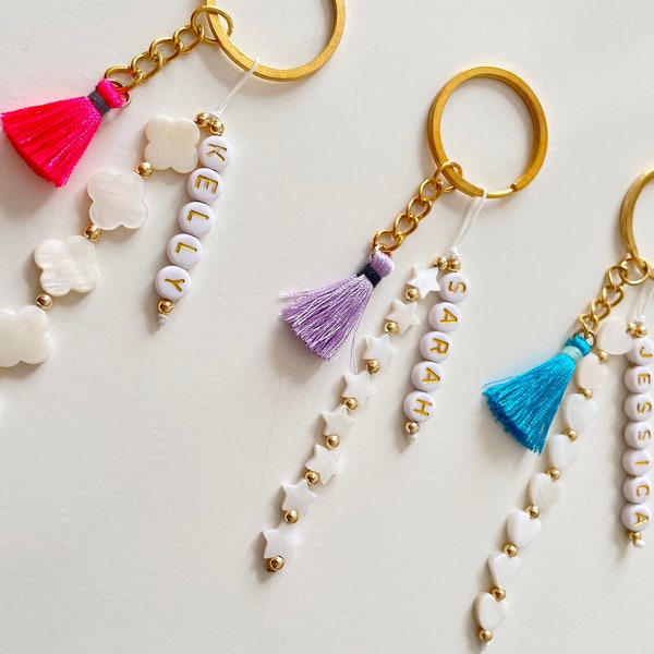 String of Pearl Keychain - Etsy