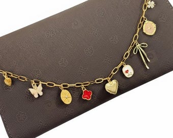 Design Your Purse Charm Chain/HandBag Charm Chain/Purse Charm Accessory/Customizable Gift for Her/Birthday Gift/Custom Valentine's Day Gift