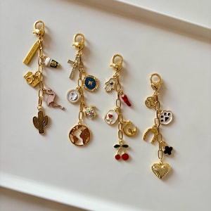 Personalized Bag Charms, Custom Keychain Charms, Car Keychains, Gift for Girls, Customizable Purse & Bag Charms, Custom Bridesmaid Gift