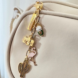 Personalized Bag Charms, Custom Keychain Charms, Car Keychains, Gift for Girls, Customizable Purse & Bag Charms, Custom Bridesmaid Gift