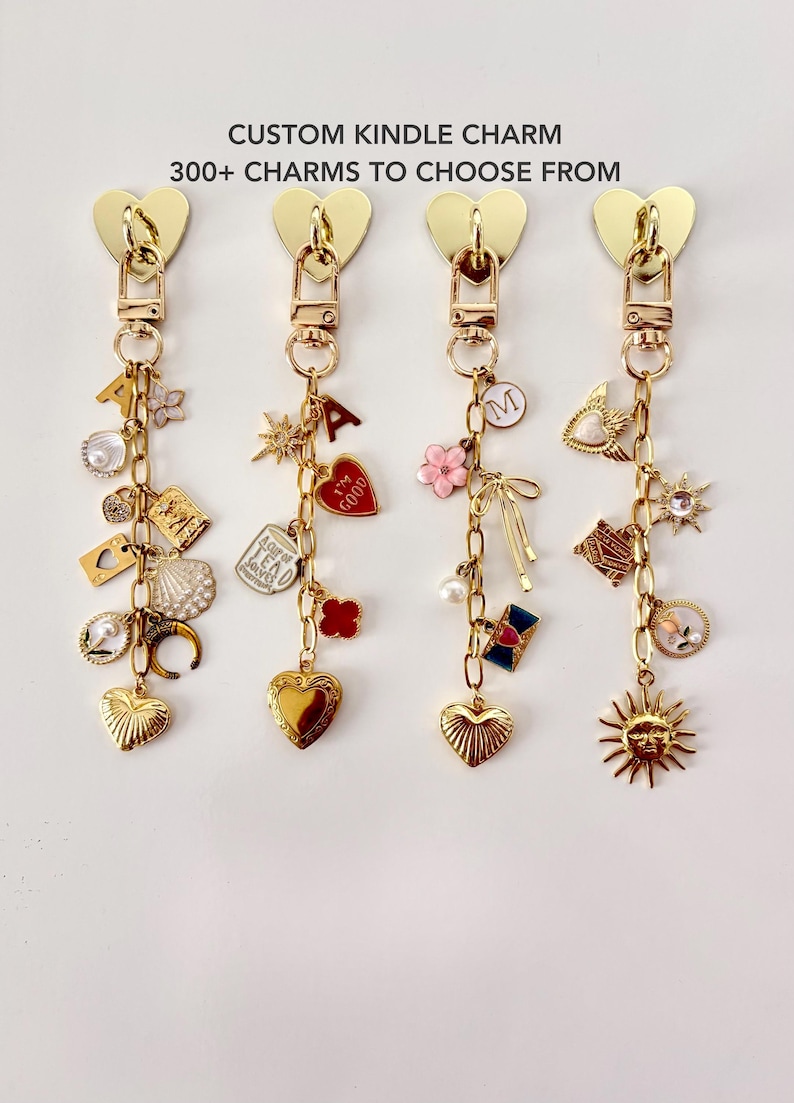 Personalized Kindle Charm | Custom Kindle Kobo Accessory | Gift for Book Lover Kindle Accessories ,E-reader Charm image 1