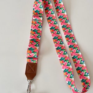 Adjustable Crossbody Phone Strap, Colorful Floral Pattern Phone Strap,Canvas Phone Strap, Shoulder Strap, Phone Case Strap, Phone Lanyard