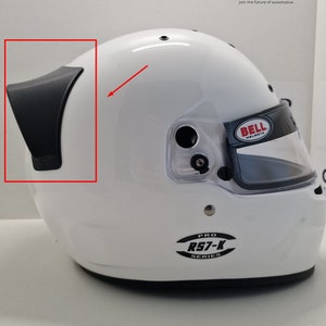 Rear spoiler for Bell Helmets RS3/RS3K/GP3/RS7/RS7K Black image 1