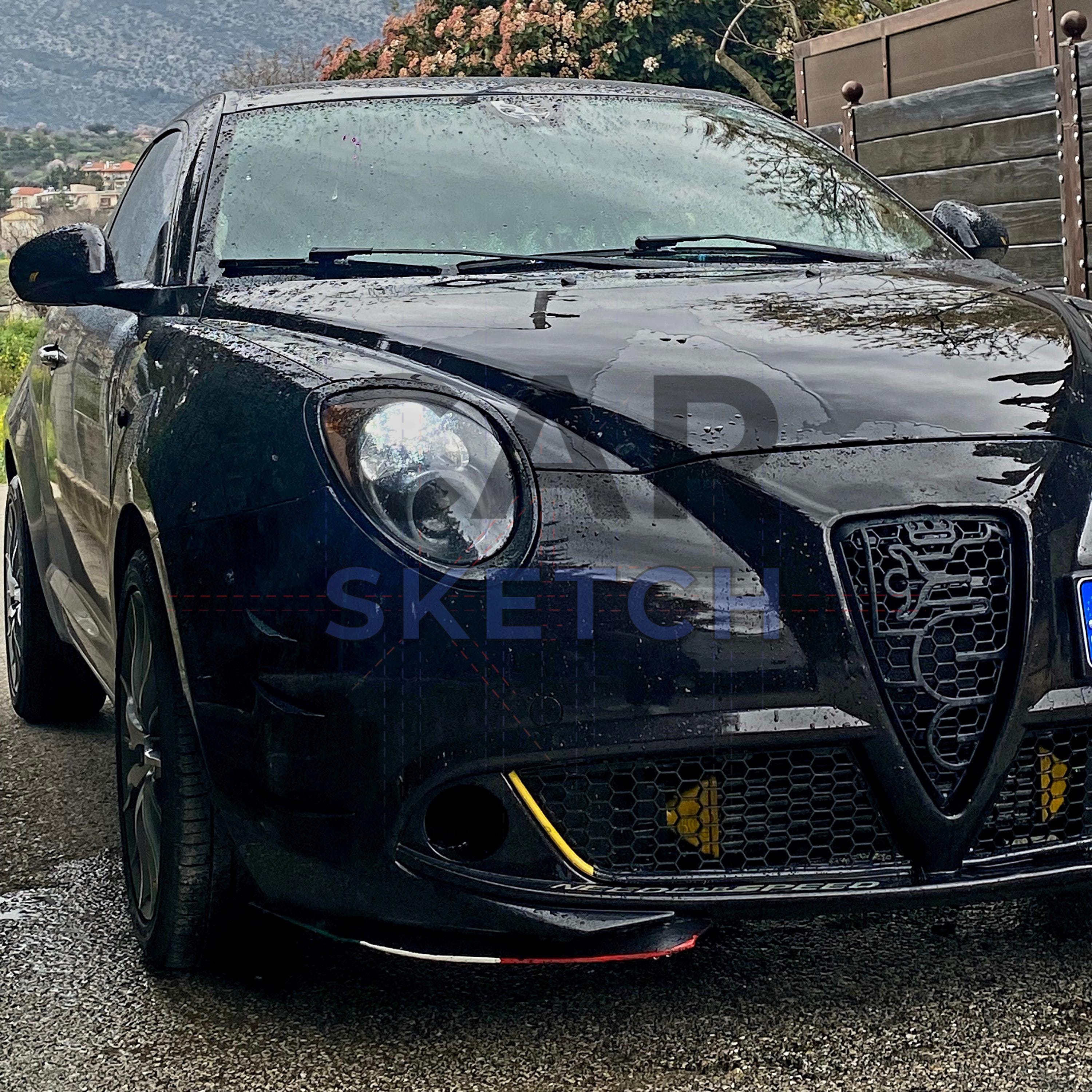 Alfa Romeo Mito Front Center Honeycomb Grille - Etsy