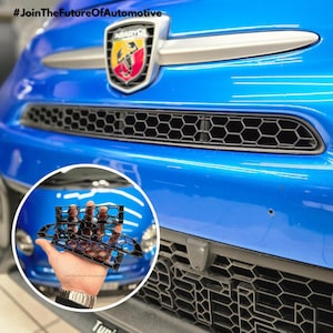 Abarth 595/695 Front Grill Honeycomb Inserts