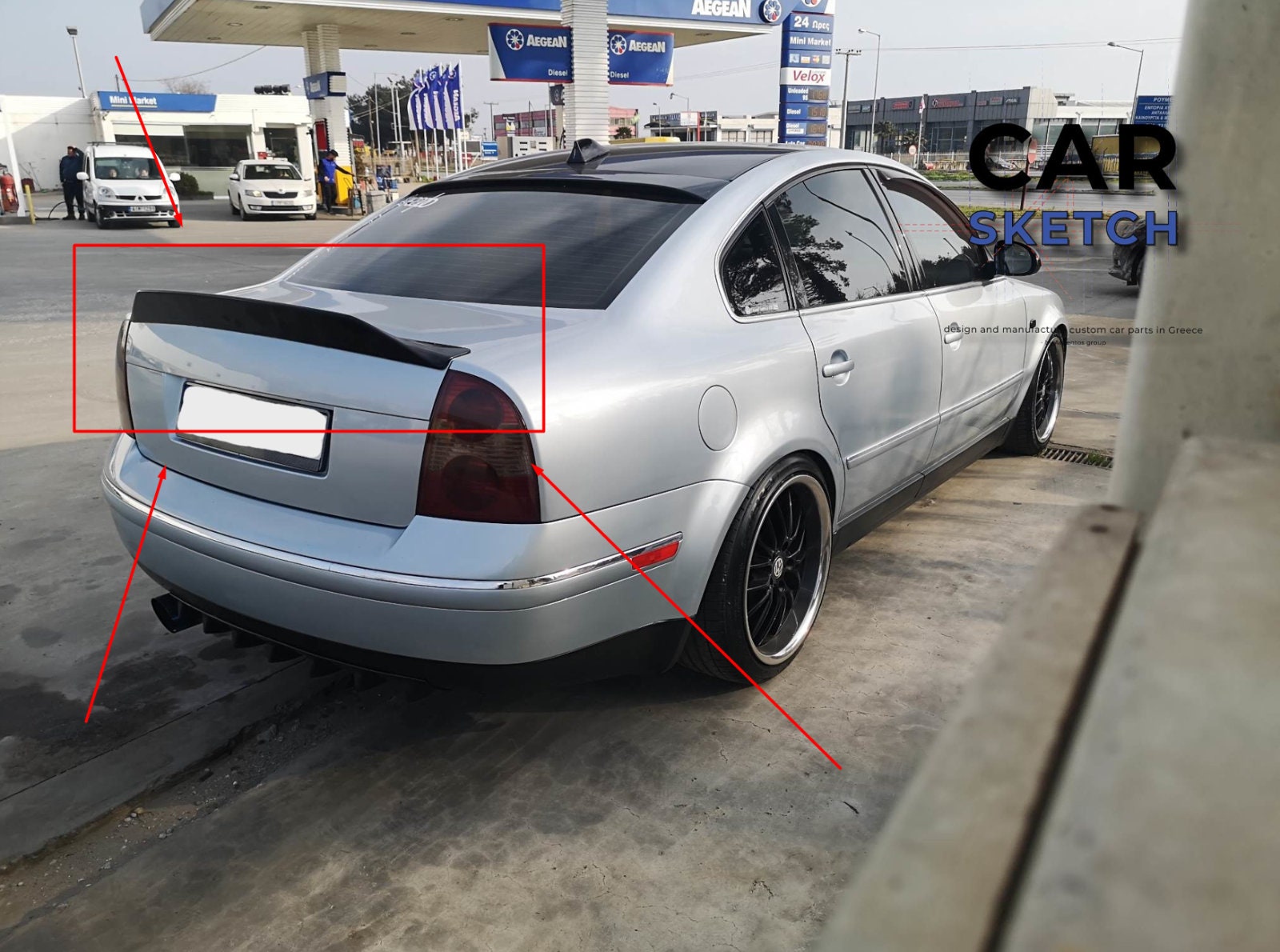 Volkswagen Passat 3BG/B5.5 Custom Rear Wing/spoiler 