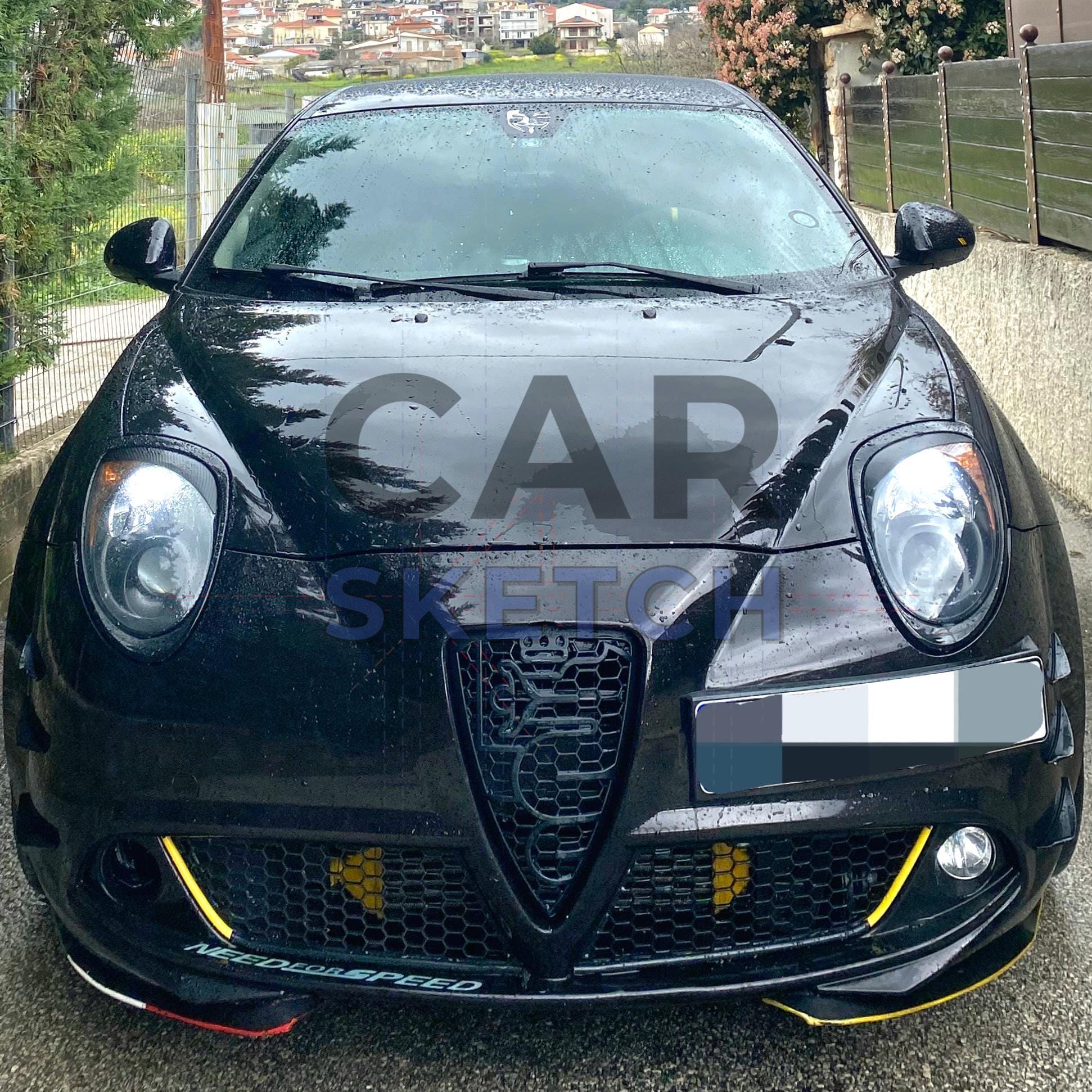 Alfa Romeo Mito Front Center Honeycomb Grille - Etsy
