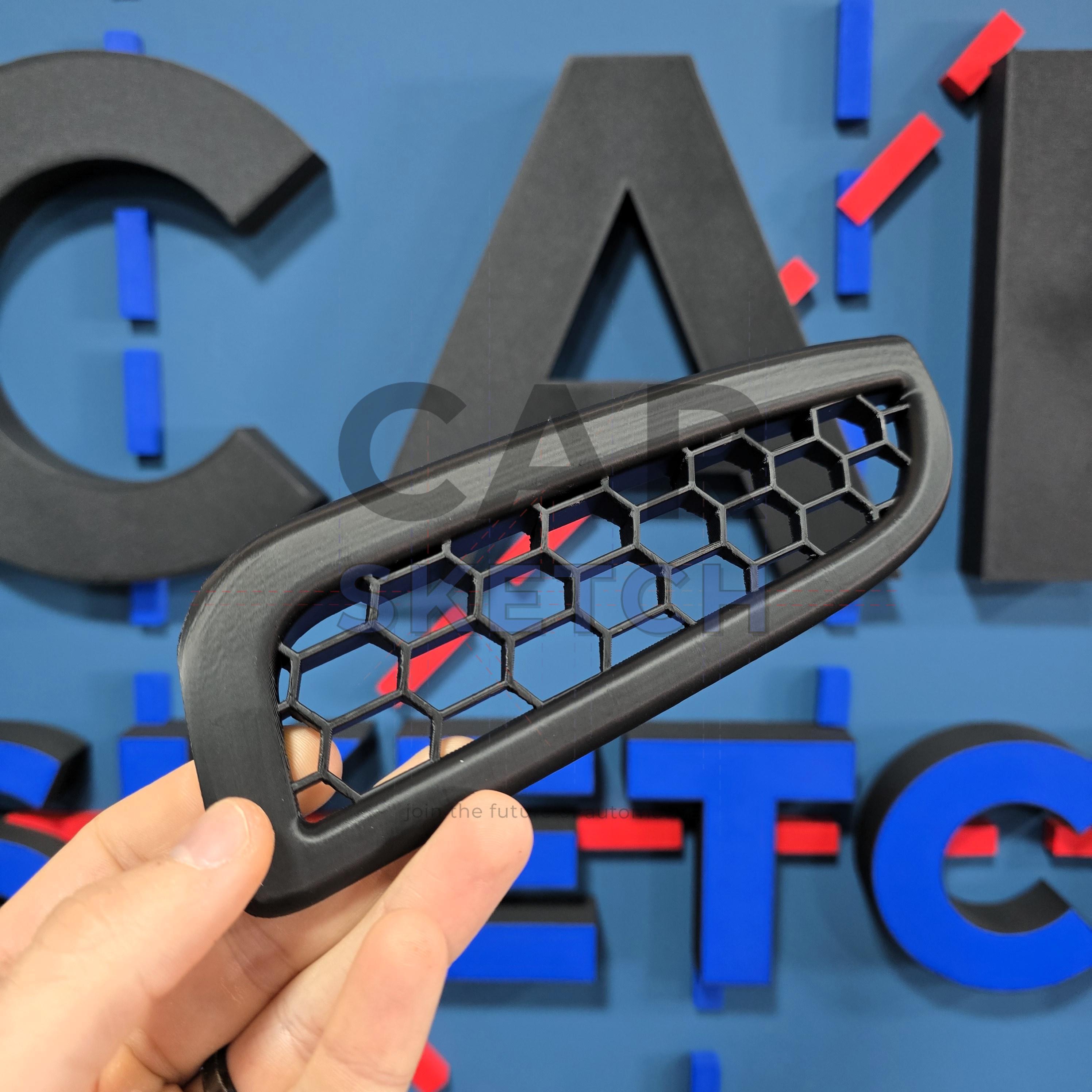 アバルト595/695用リアリフレクターおよびテールライト用ハニカム