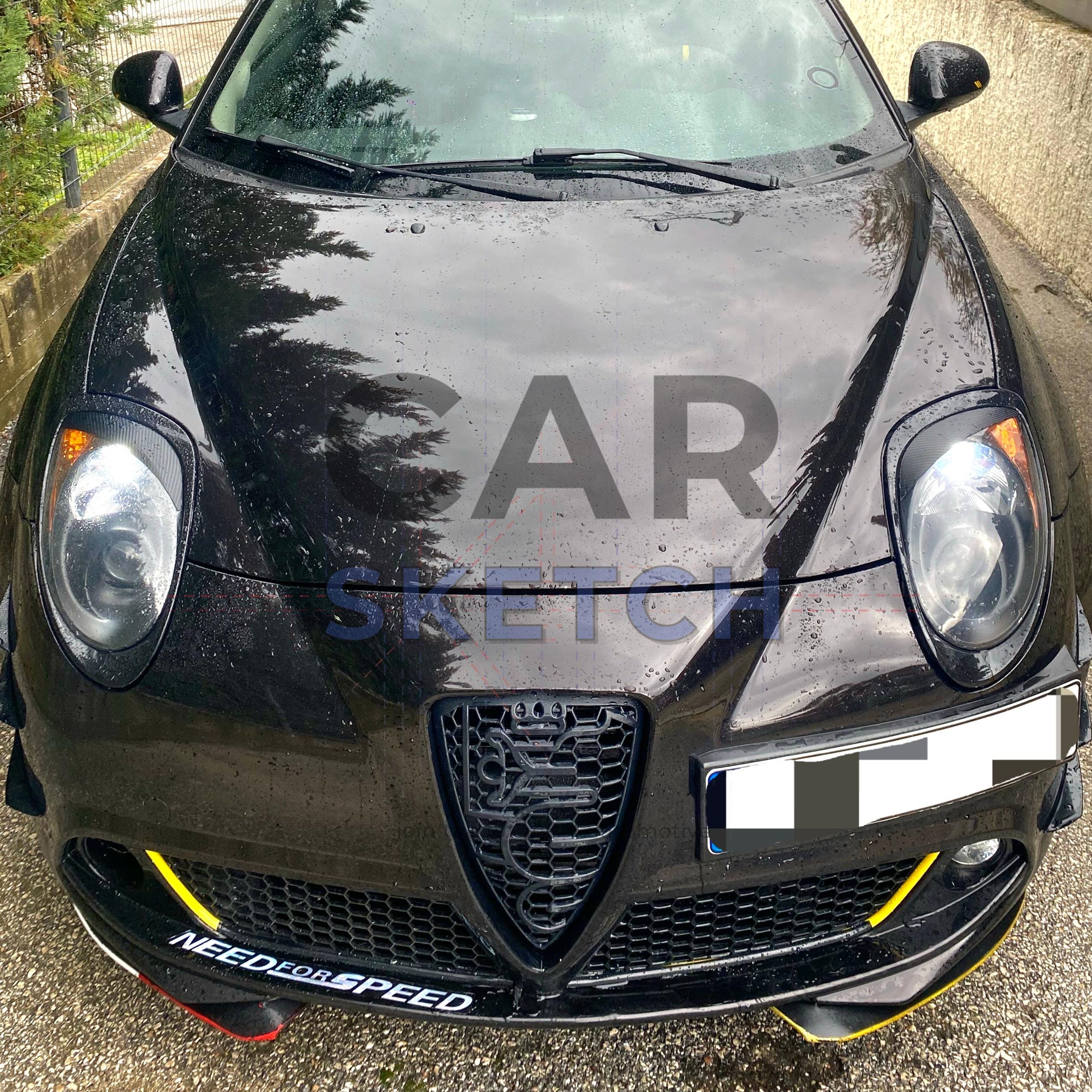 Alfa Romeo Mito Front Center Honeycomb Grille - Etsy
