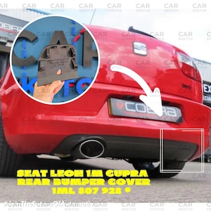 Seat Leon Cupra/Cupra R 1M MK1 Rear Bumper Tow Hook Cover * 1ML 807 928 *
