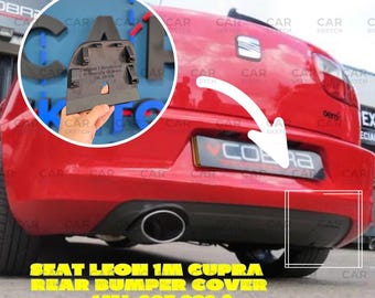 Cubierta del gancho de remolque del parachoques trasero del Seat Leon Cupra/Cupra R 1 M MK1 * 1ML 807 928 *