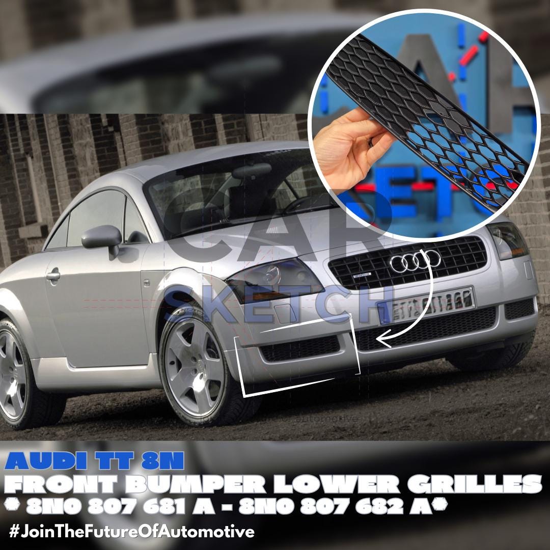 Audi TT mk1(8N) VOGTLAND ローダウンスプリング Audi TT 8N MK1 Lower Bumper Grilles * 8N0 807 681 A - 8N0 807 682