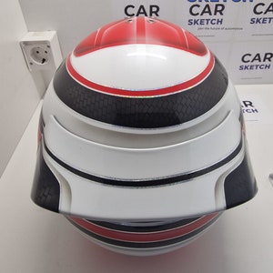 Rear spoiler for Bell Helmets RS3/RS3K/GP3/RS7/RS7K Black image 10