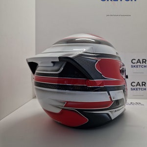 Rear spoiler for Bell Helmets RS3/RS3K/GP3/RS7/RS7K Black image 9