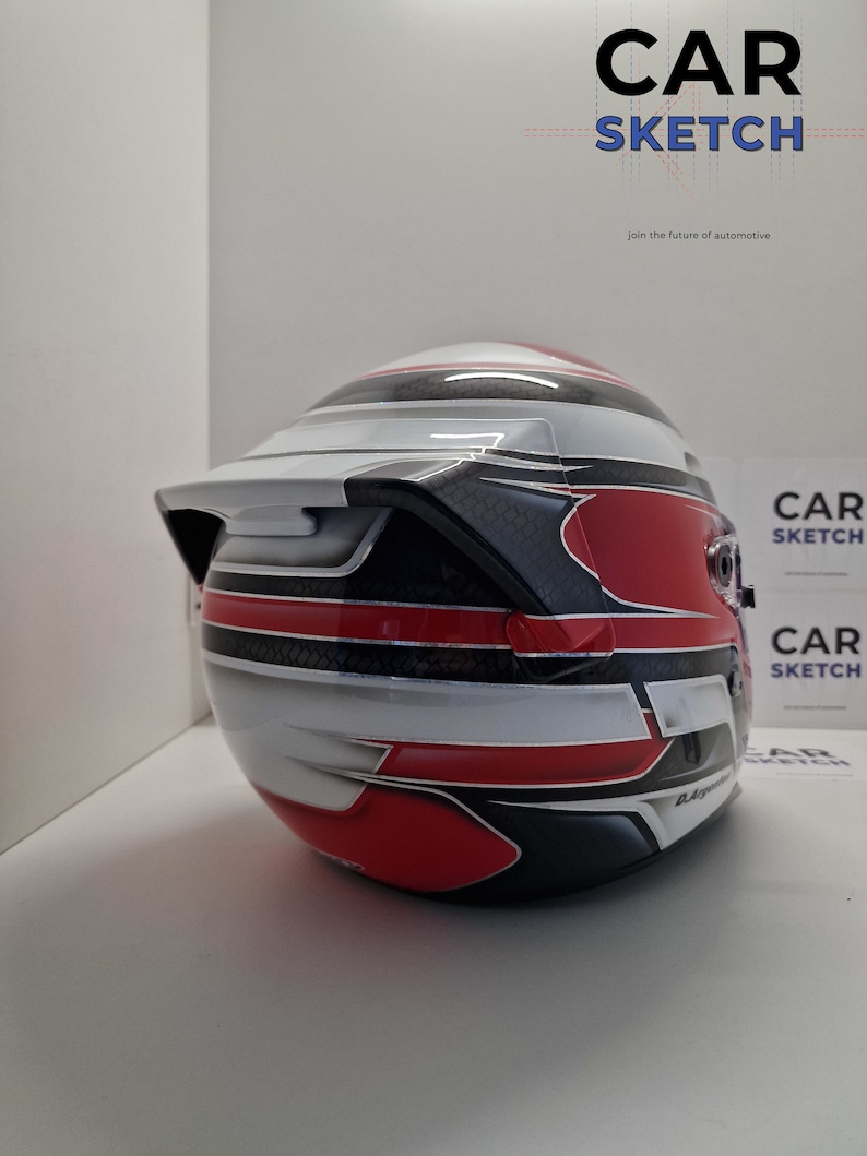 Rear spoiler for Bell Helmets RS3/RS3K/GP3/RS7/RS7K Black image 9