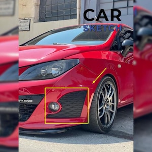 Seat Ibiza 6J Cupra/Bocanegra Front Bumper Side Grilles * 6JL 853 666 - 6JL 853 665 *