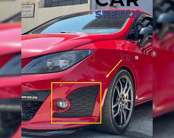 Seat Ibiza 6J Cupra/Bocanegra Front Bumper Side Grilles * 6JL 853 666 - 6JL 853 665 *