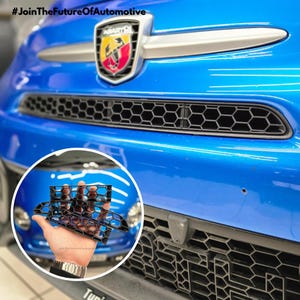 Abarth 595/695 Front Grill Honeycomb Inserts